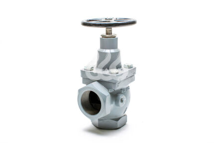 Válvula globo angular roscada 400 wog 3" npt